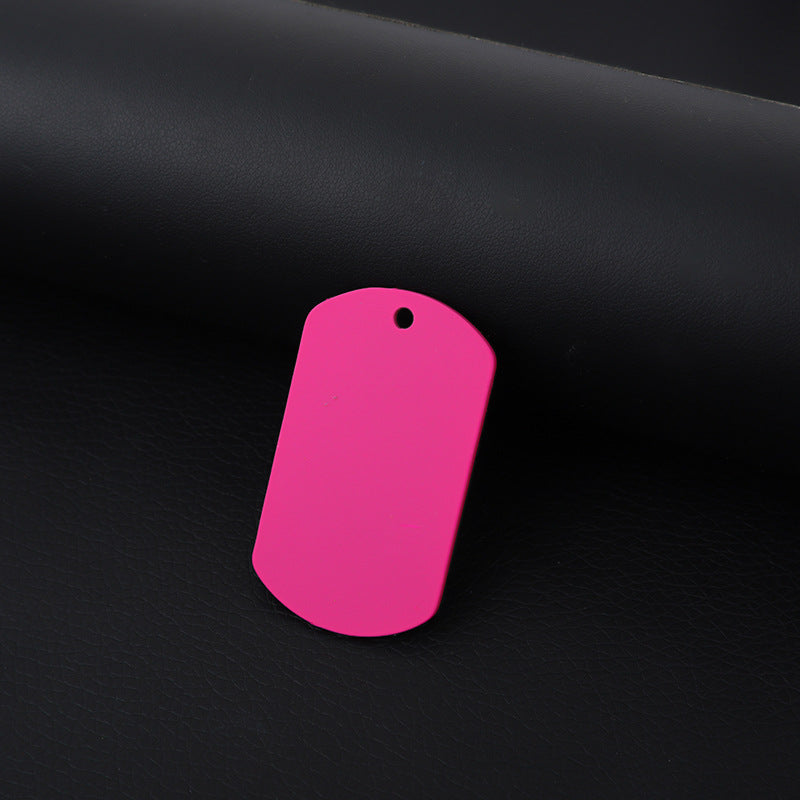 Stainless Steel Hang Tag Colored