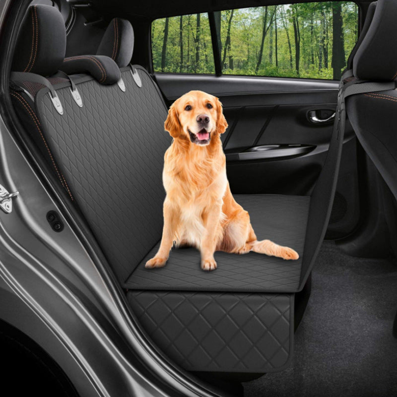 Dog Car Seat Cover - Waterproof Hammock Protector with Mesh Window