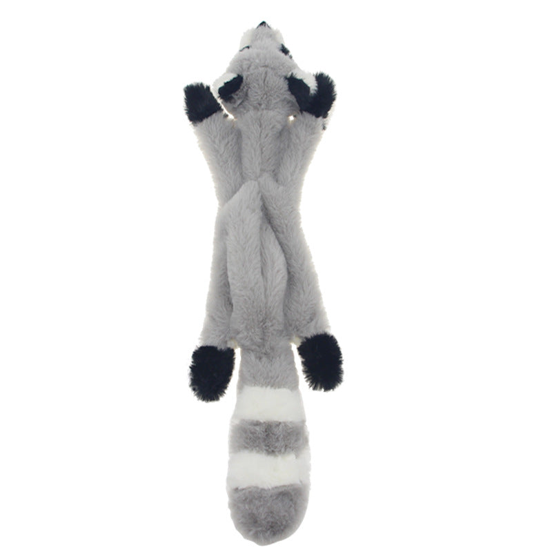 Animal Skin Plush Dog Toy - Squeaky Sound Toy for Interactive Play