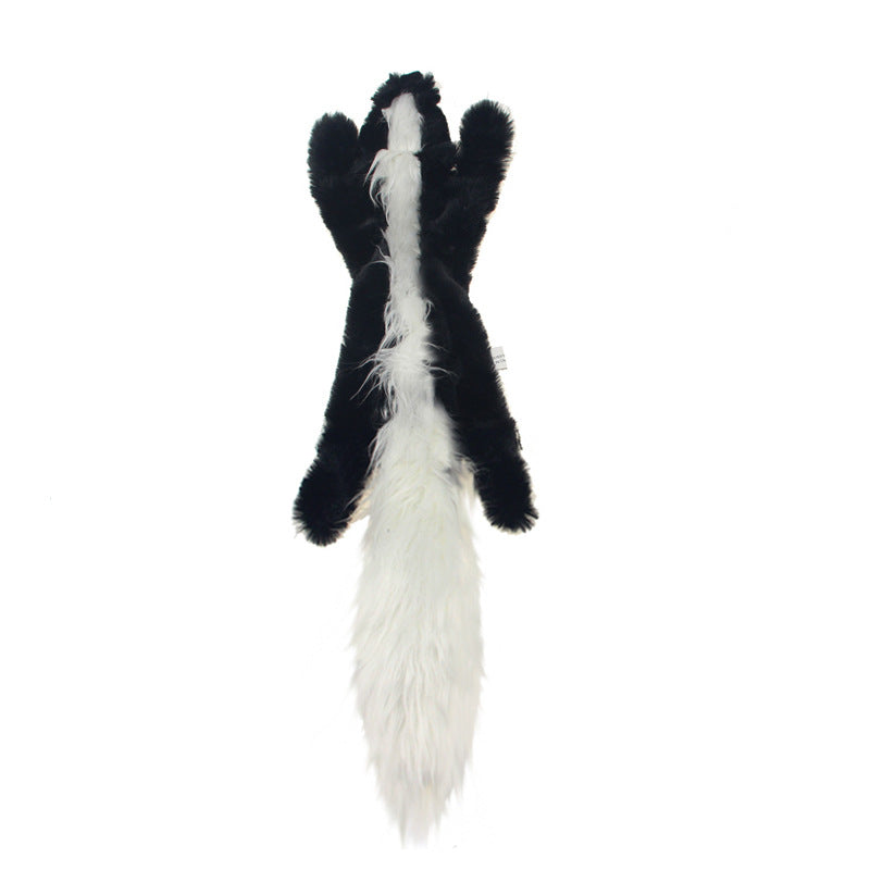 Animal Skin Plush Dog Toy - Squeaky Sound Toy for Interactive Play