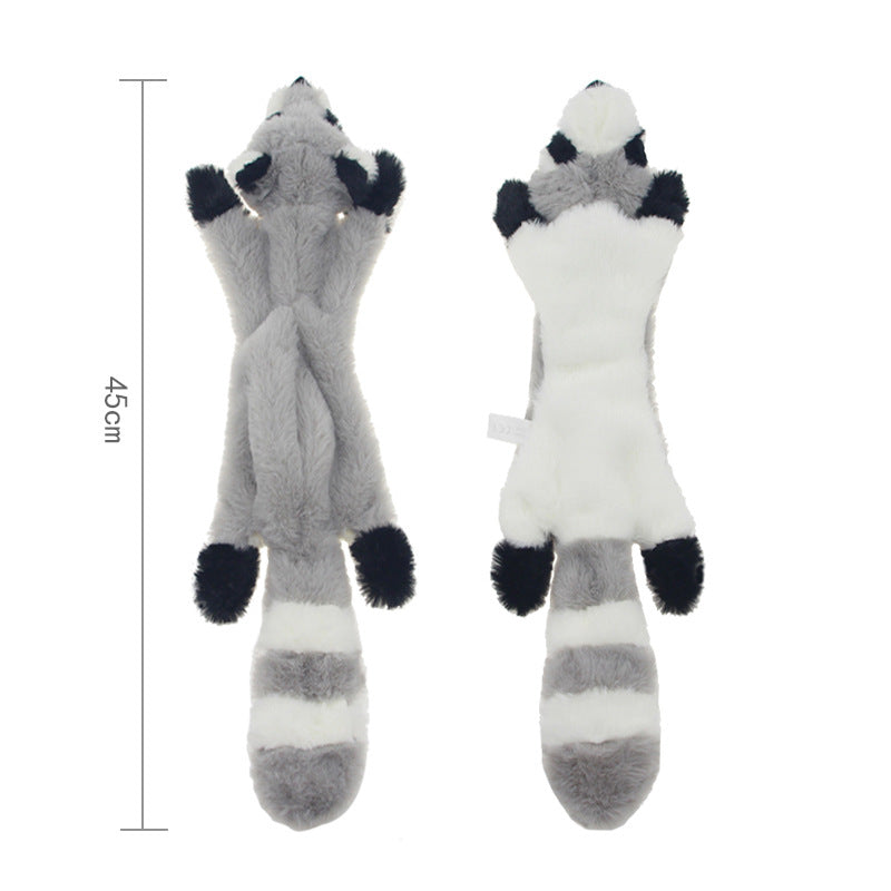 Animal Skin Plush Dog Toy - Squeaky Sound Toy for Interactive Play