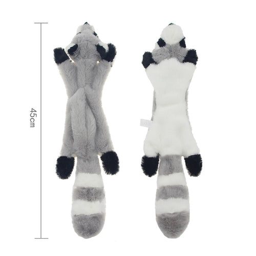 Animal Skin Plush Dog Toy - Squeaky Sound Toy for Interactive Play