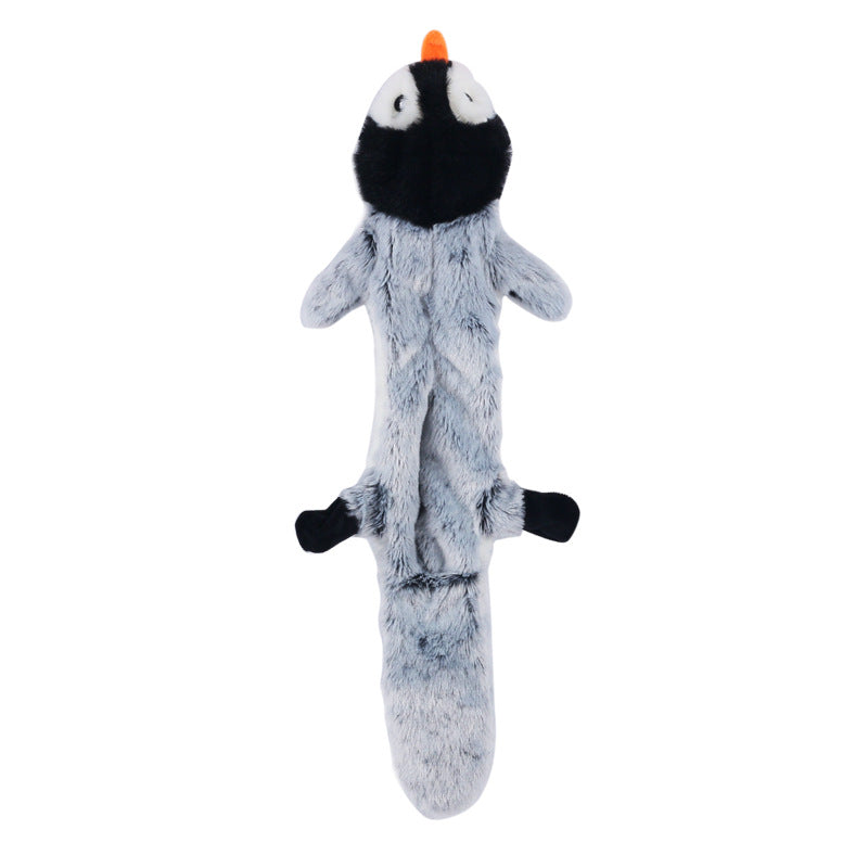 Animal Skin Plush Dog Toy - Squeaky Sound Toy for Interactive Play