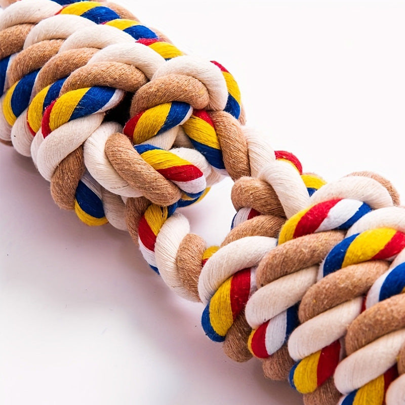 Durable Rope Knot Dog Toy - Teeth Cleaning & Interactive Play