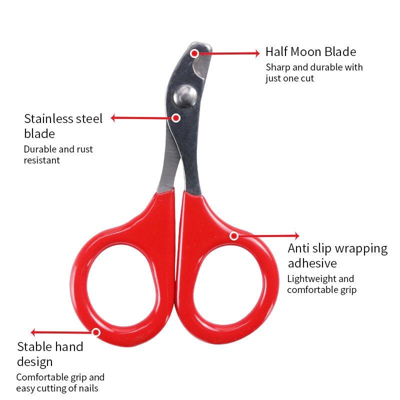 Professional Pet Nail Clippers - Safe Trimmer for Dogs & Cats