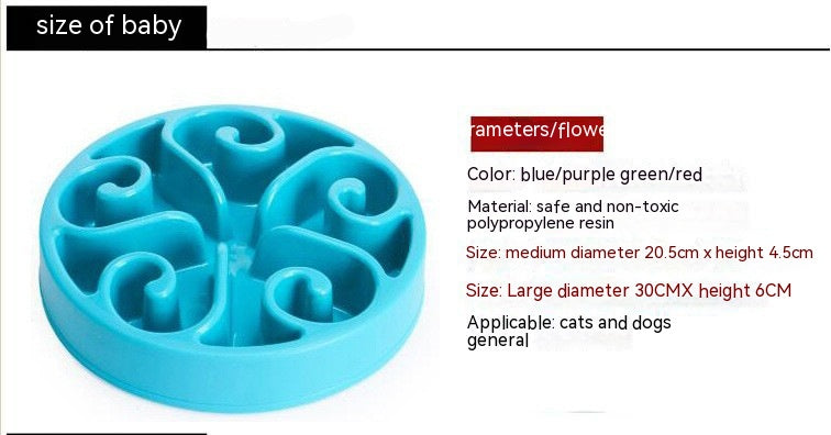 Anti-Choke Slow Feeder Dog Bowl - Prevents Bloating & Fast Eating