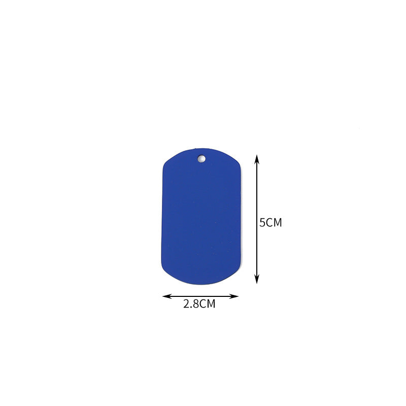 Stainless Steel Hang Tag Colored