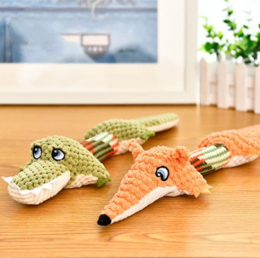 Interactive Voice Plush Dog Toy - Squeaky Chew Toy for Dogs