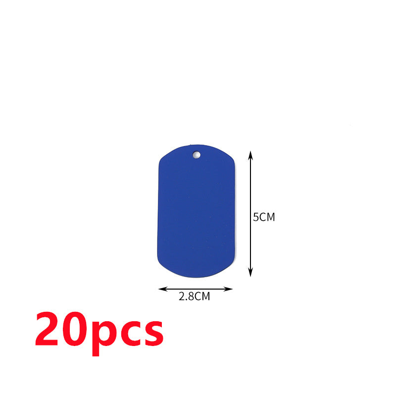 Stainless Steel Hang Tag Colored