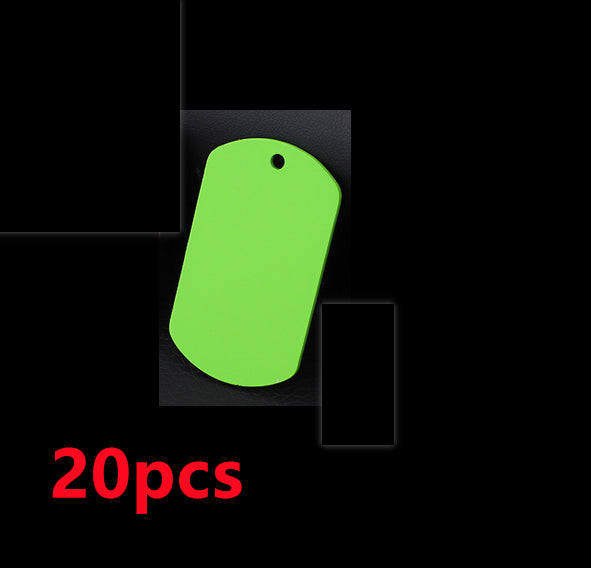 Stainless Steel Hang Tag Colored