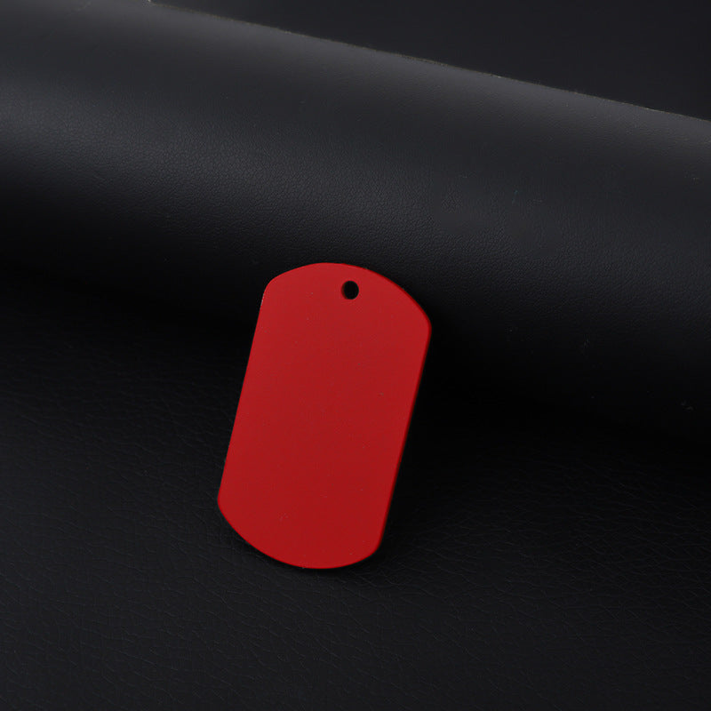 Stainless Steel Hang Tag Colored