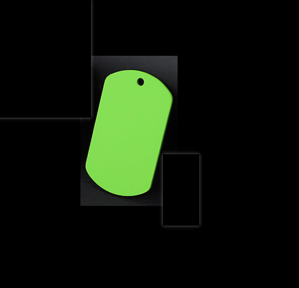 Stainless Steel Hang Tag Colored