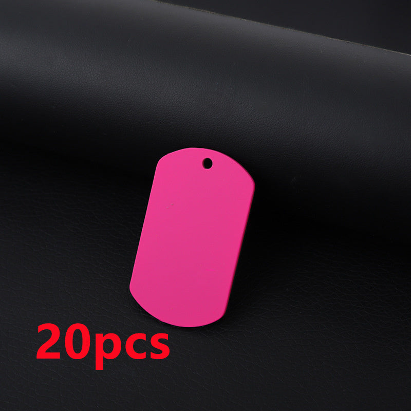 Stainless Steel Hang Tag Colored