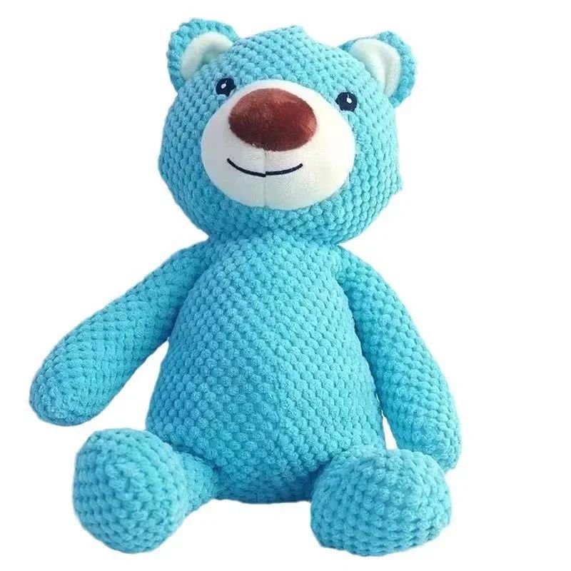 Squeaky Plush Bear Dog Toy - Soft Chew & Training Toy for Puppies