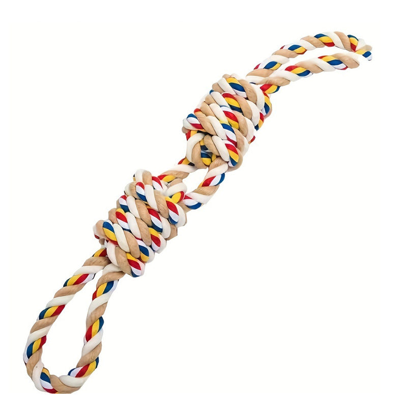 Durable Rope Knot Dog Toy - Teeth Cleaning & Interactive Play