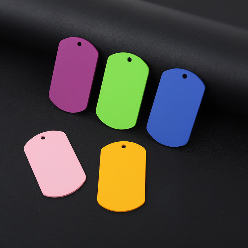 Stainless Steel Hang Tag Colored