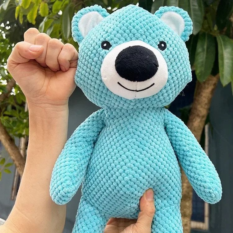 Squeaky Plush Bear Dog Toy - Soft Chew & Training Toy for Puppies