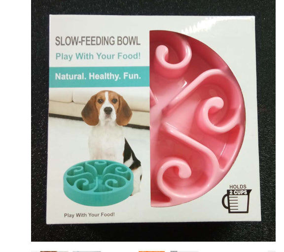 Anti-Choke Slow Feeder Dog Bowl - Prevents Bloating & Fast Eating