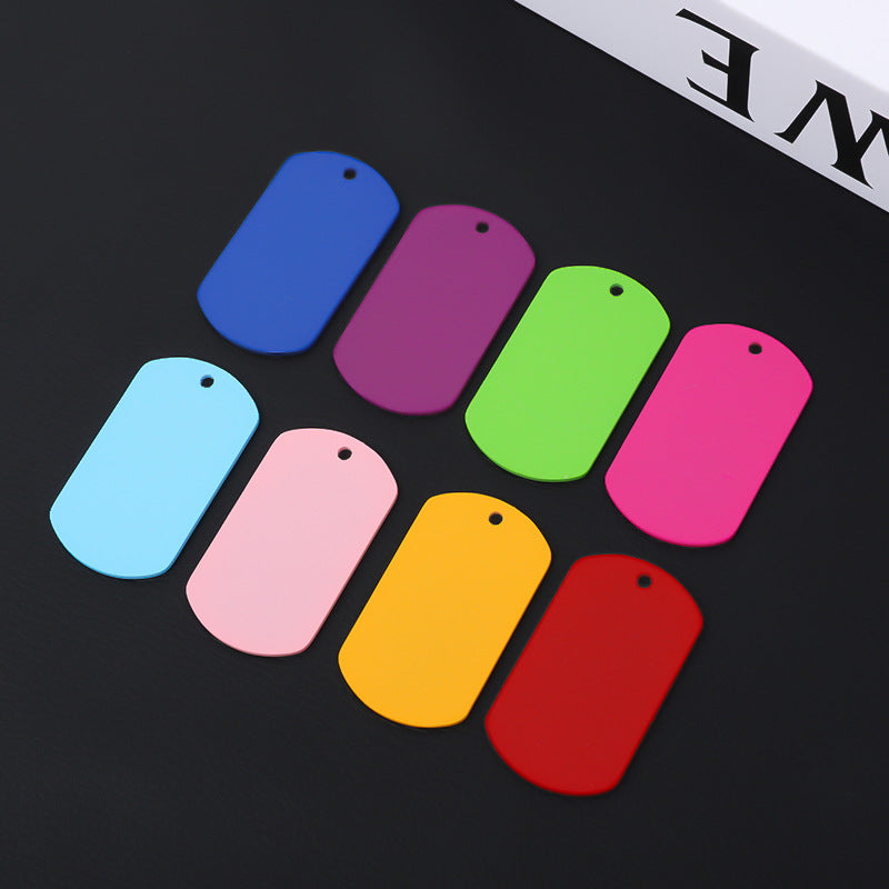 Stainless Steel Hang Tag Colored