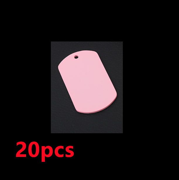 Stainless Steel Hang Tag Colored