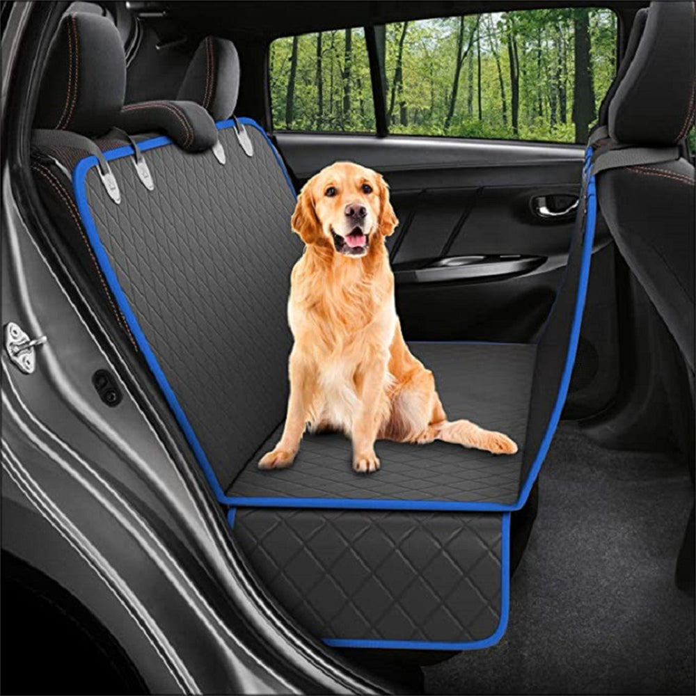 Dog Car Seat Cover - Waterproof Hammock Protector with Mesh Window
