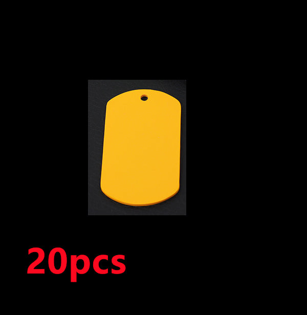 Stainless Steel Hang Tag Colored