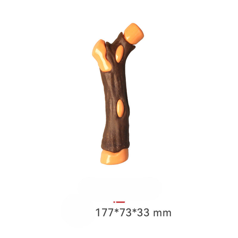 Indestructible Dog Bone Chew Toy - Real Beef Flavor for Aggressive Chewers